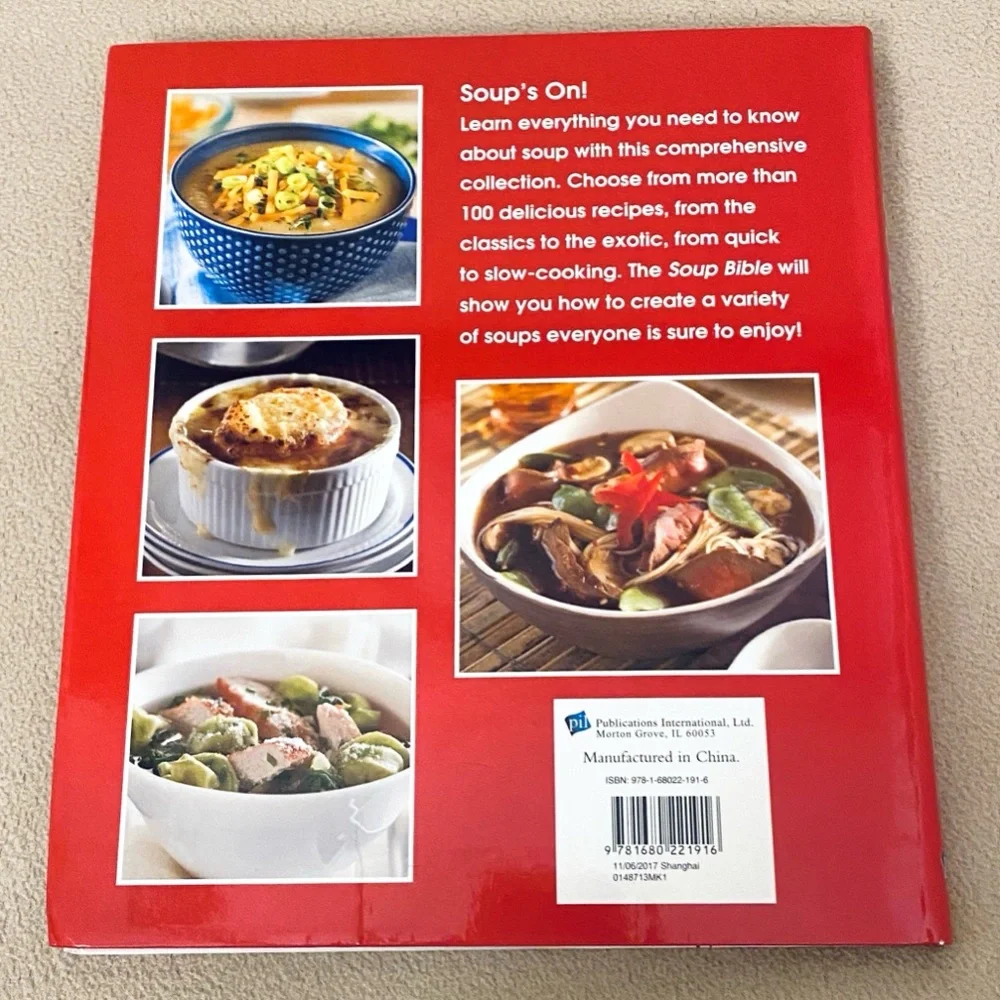 The Soup Bible More Than a 100 Recipes Hardcover Cookbook